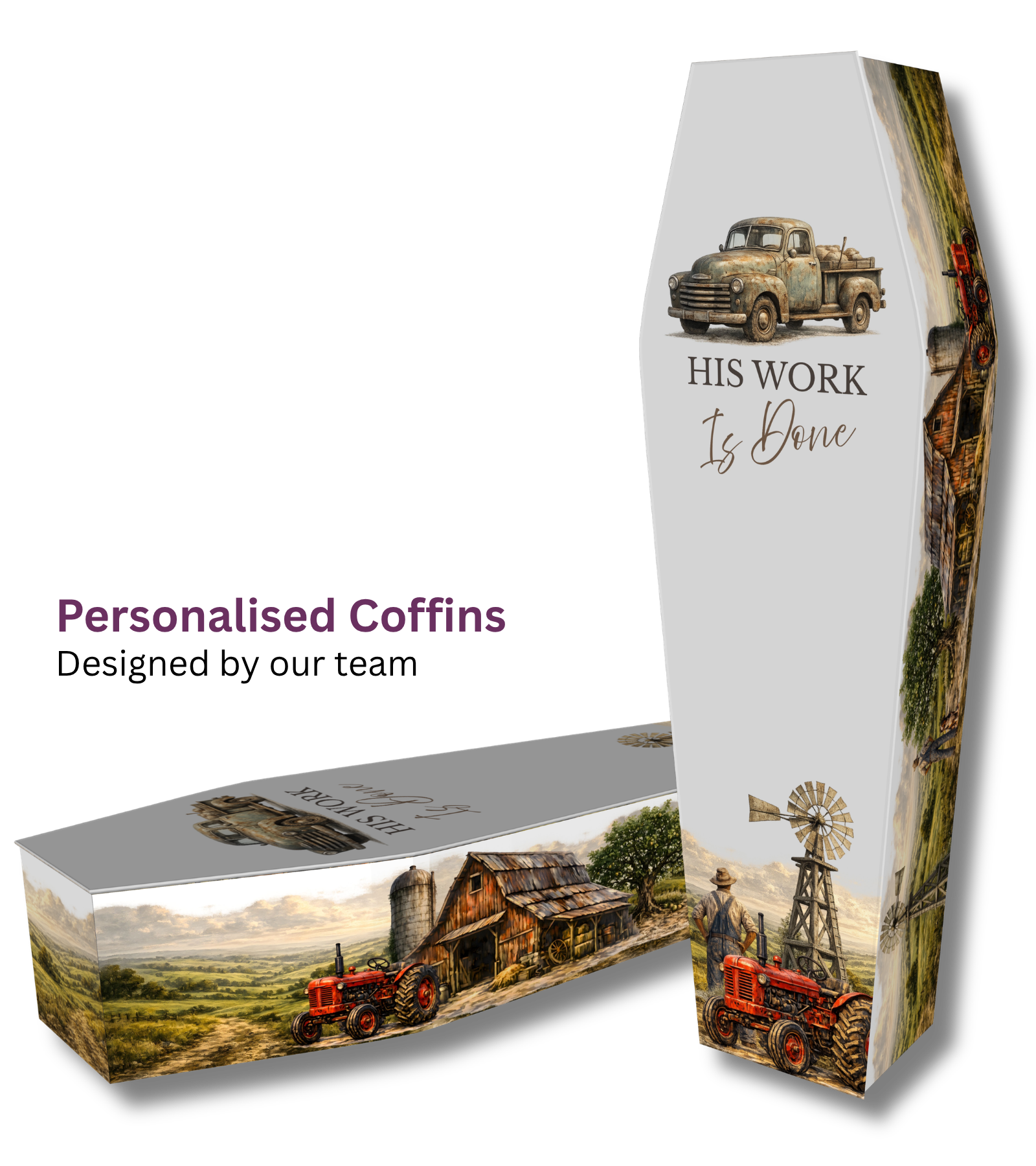 Personalised coffin design